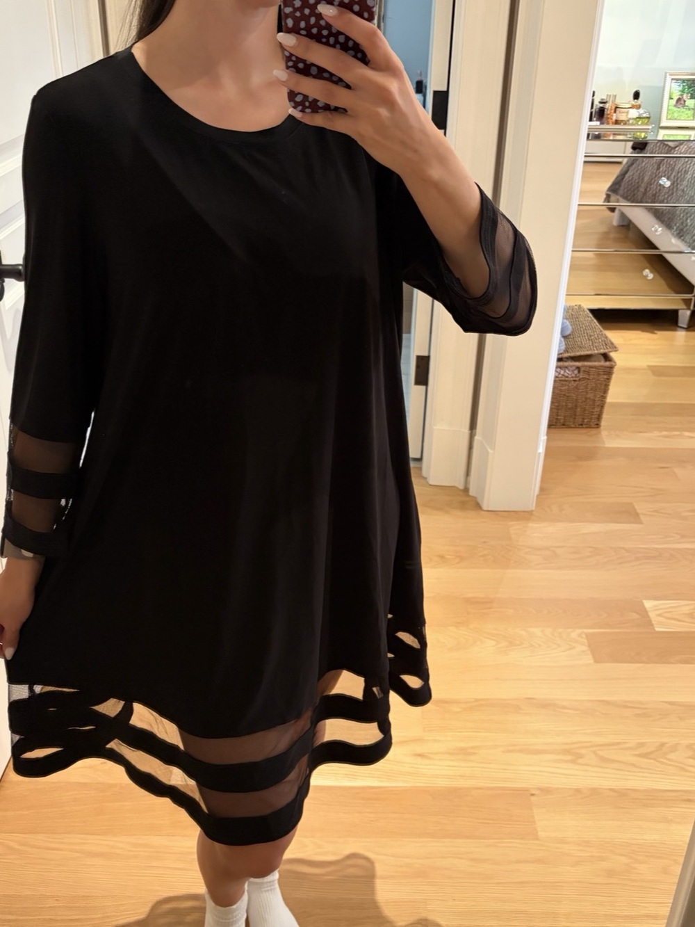 Joseph Ribkoff Black Mini Dress Size 14 Like New